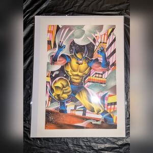 Thony Silas Large Marvel Comics X-Men Wolverine Original Art 16.5 x 23.5 in